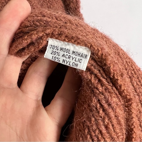 Vintage bacarrat womens Wool Blend oversized coat M/L mohair grand baggy - Picture 13 of 13